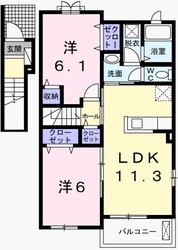 相生駅 バス10分  揖西～竜野駅ルート　土師南下車：停歩3分 2階の物件間取画像